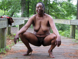 Sexy black elderly couple, they are